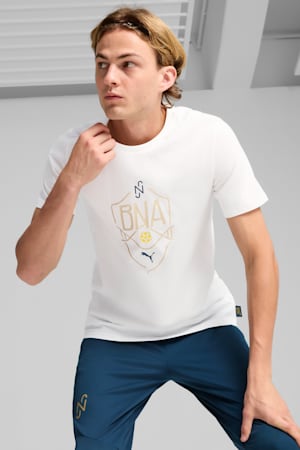 Neymar JR "BNA" Logo Tee Men, PUMA White-Sand Dune, extralarge-GBR